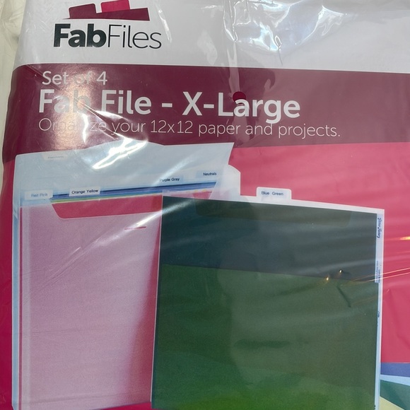 NIP Totally-Tiffany Fab File X-Large 12x12 Set of 4 Scrapbooking Paper Storage - Picture 4 of 6